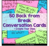 Back from Spring Break Conversation Cards - Use After Any Break