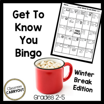 Preview of Back from Winter Break Bingo with Pictures!