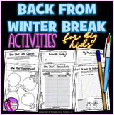 New Years Back from Winter Break Activities for Teens