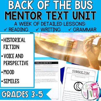 Preview of Back of the Bus Mentor Text Unit for Grades 3-5
