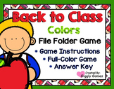 Back to Class Colors File Folder Game