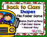 Back to Class Shapes File Folder Game