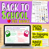 Back to Middle School Digital and Print BUNDLE