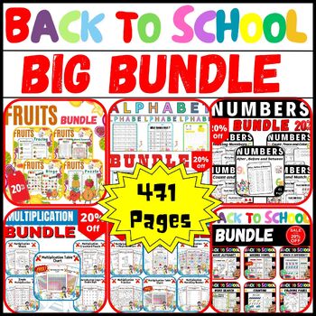 Preview of Back to SchooL Big BUNDLE Activities  Beginning of the Year
