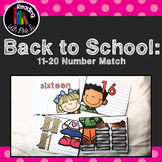 Back to School 11-20 Numbers Match Card Game