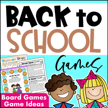 Preview of First Day / Week of School Activities - Back to School Getting to Know You Games