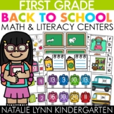 Back to School 1st Grade Centers Low Prep August Math Lite