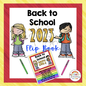 Preview of Back to School 2023 Activity Flip Book Printable and Digital