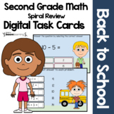 Back to School 2nd Grade Digital Task Cards Boom Cards™ | 