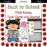 Back to School: 2nd Grade Task Cards and Journal (Math)
