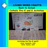 Back to School 3D Catholic Pre-K and K Skill Activities  A