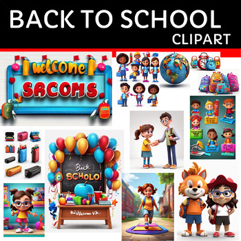 Preview of Back to School 3D clipart (beautiful clipart)