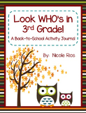 Back to School - 3rd Grade Activity Journal