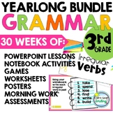 YEARLONG Grammar 3rd Grade Activities Lessons & Assessment