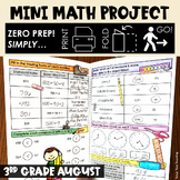 Back to School 3rd Grade Mini Math Project Math Review Mat