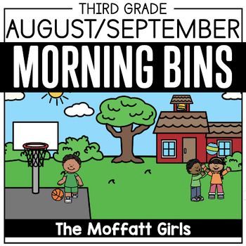 Preview of Back to School 3rd Grade Morning Tubs / Bins (Morning Work)
