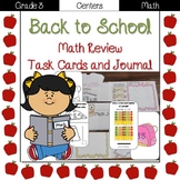 Back to School: 3rd Grade Task Cards and Journal (Math)