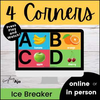 Preview of Back to School 4 Corners On-Screen Icebreaker game