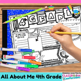 Back to School Activity 4th Grade: All About Me Poster: Di