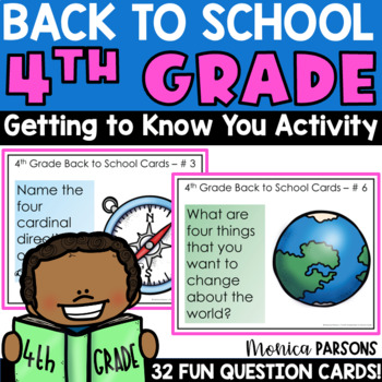 Preview of Back to School 4th Grade First Week of School Getting to Know You Activity