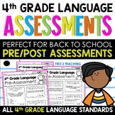 Back to School Goals 4th Grade Language Pre Post Assessmen