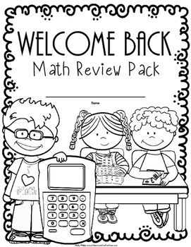 Back to School Math Worksheets: 4th Grade Back To School Math Review Activities