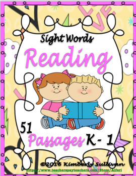 Preview of Back to School 51 Reading Comprehension Passages Google Slides Sight Words
