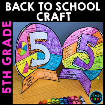 Back to School 5th Grade Craft and Activities by Amber from TGIF
