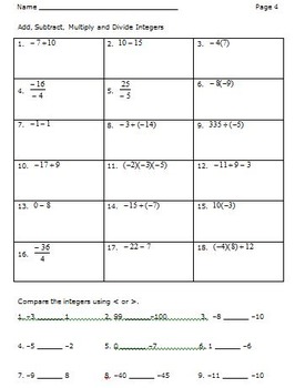 Back to School 7th Grade Math by Hilda Ratliff | TpT