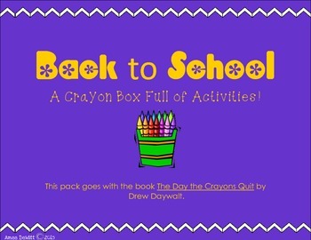 Back to School: A Crayon Box Full of Activities