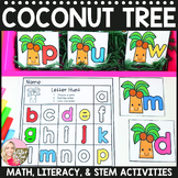 Back to School - ABC Coconut Tree Book Buddy- Preschool, P