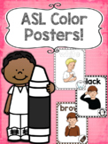 Back to School ASL Color Posters!