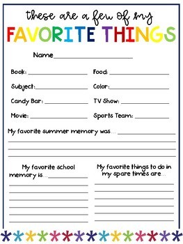 Back to School Activities by Adventures of a 4th Grade Classroom