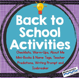 Back to School Activities, 1st Day of School, All About Me
