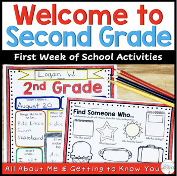 Back to School Activities 2nd Grade by White's Workshop | TPT