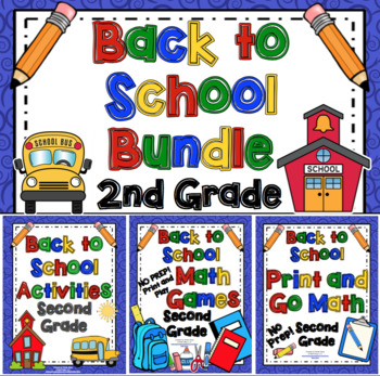 Back to School Activities - 2nd Grade Bundle by Math Mojo | TPT