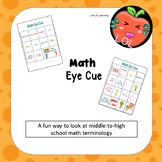 A middle school math vocabulary game for out-of-the-box th