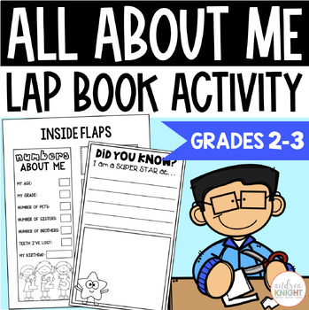 Preview of Back to School Activities - All About Me Lap Book - A Fun Project for Grades 2-3