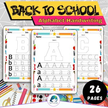 Preview of Back to School Activities "Alphabet Handwriting" First Week of School