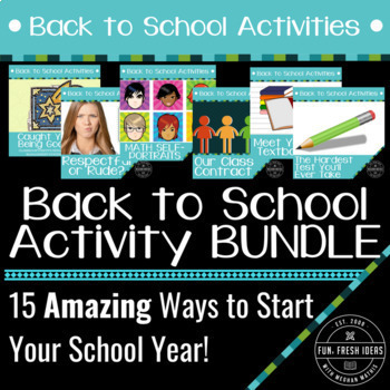 Preview of Back to School Activities BUNDLE - Awesome, Fun Ways to Start the School Year