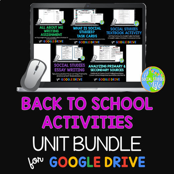 Preview of Back to School Activities BUNDLE DISTANCE LEARNING