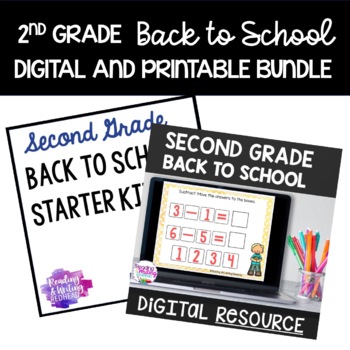 Preview of Back to School Activities | BUNDLE Second Grade | Digital and Printable