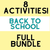 Back to School Activities - BUNDLE of 8 games and lessons
