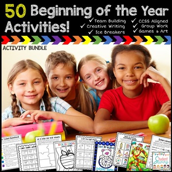 Preview of Back to School Activities Beginning of the Year First Week School Games Puzzles
