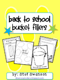 Back to School Activities - Bucket Fillers