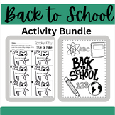 Back to School Activities Bundle