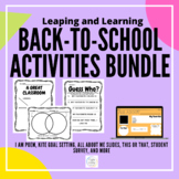 Back to School Activities Bundle | Beginning of the Year Bundle