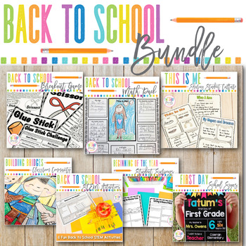 Back To School Activities Bundle 