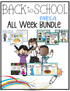 Preview of Back to School Activities Bundle! Complete Week!