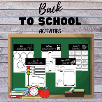 Preview of Back to School Activities Bundle (Editable)